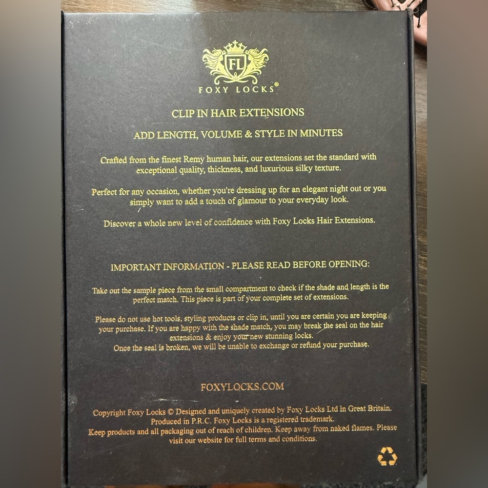 Foxy Locks 20 inch Hair Extensions 200 gram Cappuccino color - Picture 6 of 11